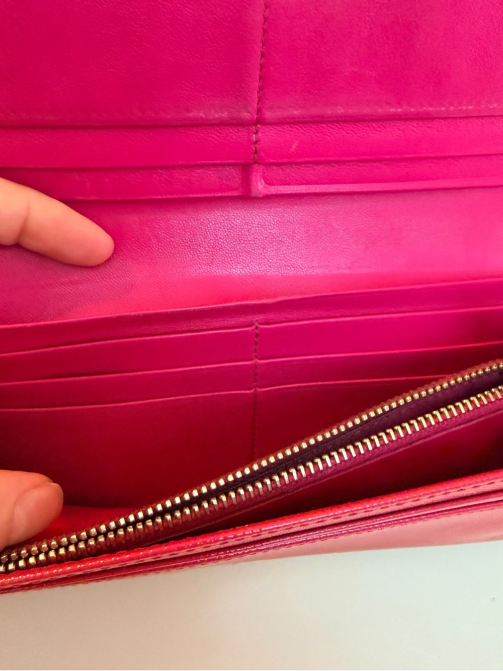 PRADA Saffiano Leather Vernice Fiocco Bow Wallet - Picture 8 of 11